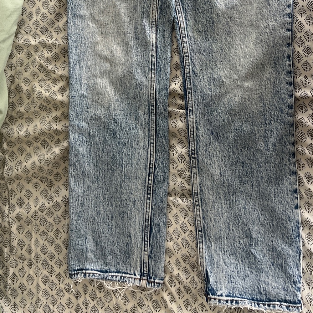 Abercrombie & Fitch Blue Straight Leg Jeans - Picture 6 of 7